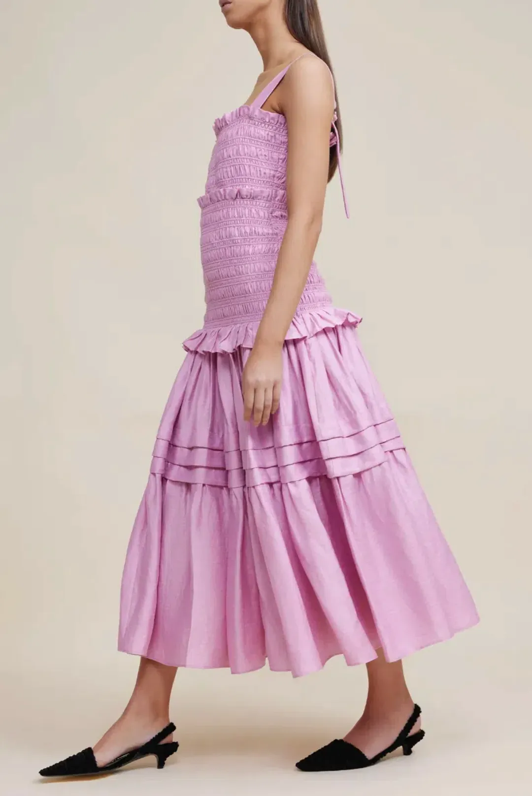 Acler Lysia Dress Jasmine Purple Size 10 for rent on The Volte - main image