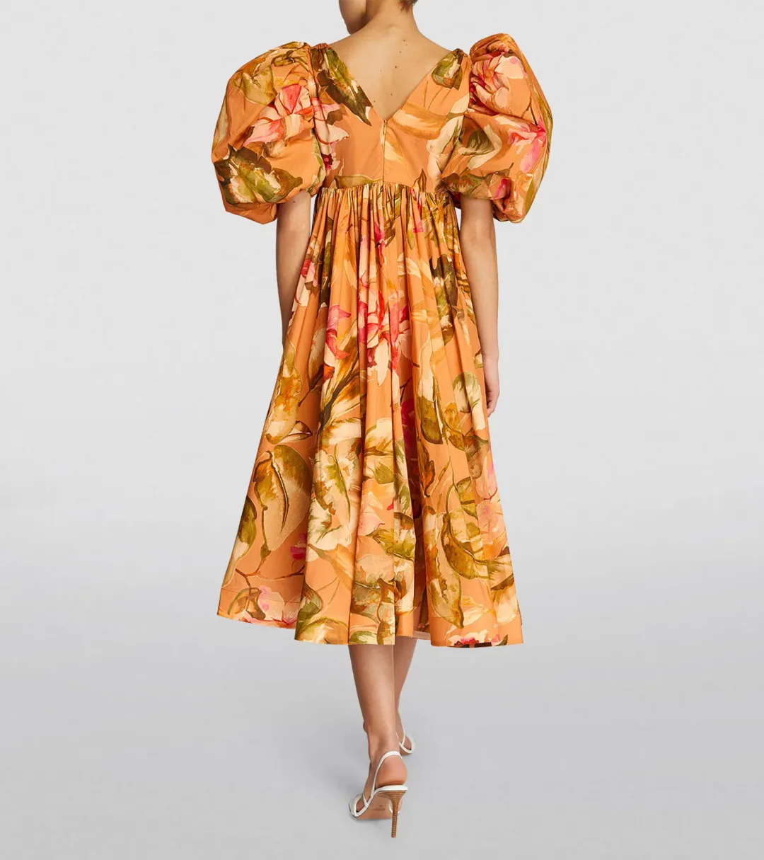 Anouki Cotton Floral Maxi Dress Floral Size 8 for rent on The Volte - main image