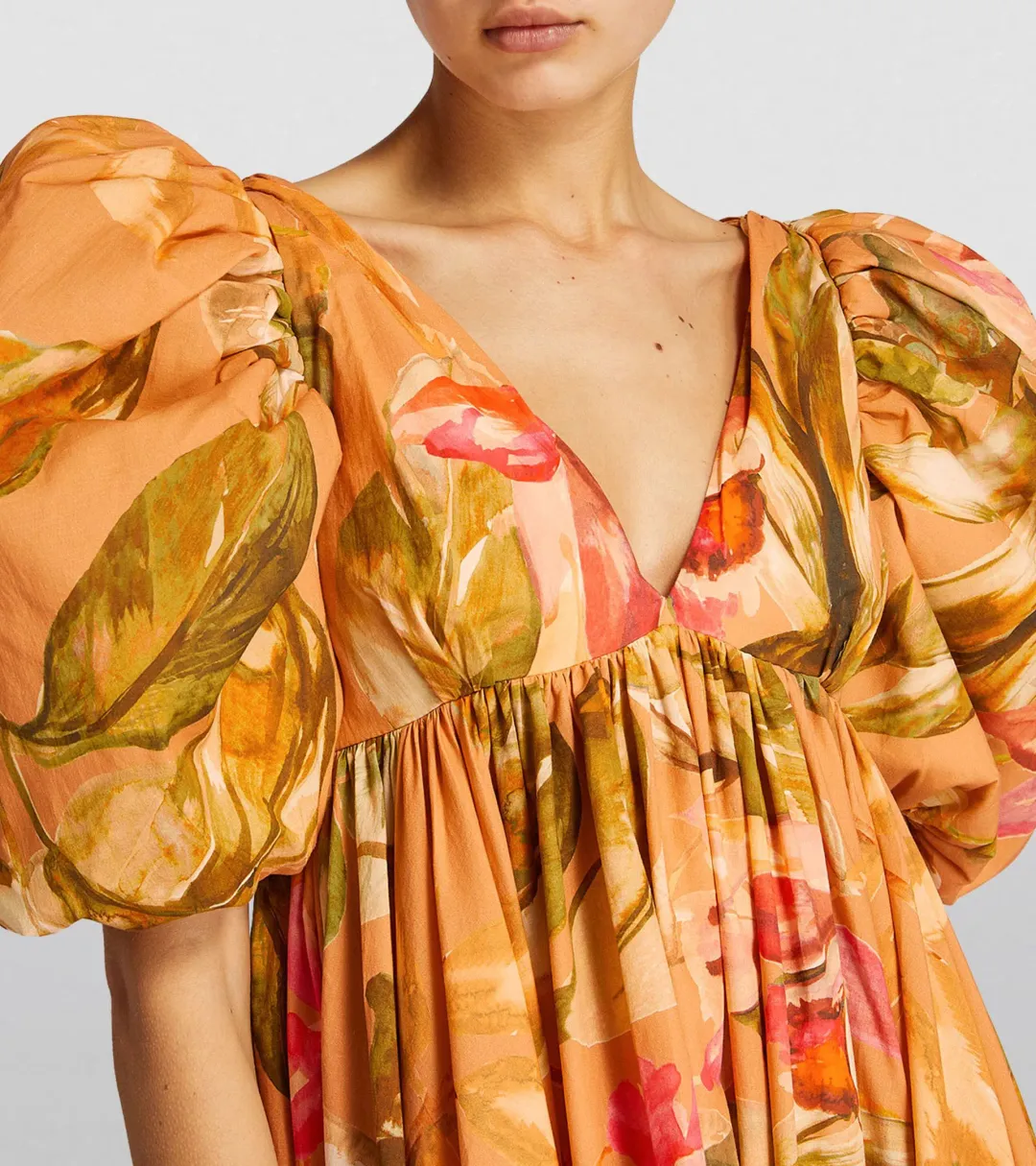 Anouki Cotton Floral Maxi Dress Floral Size 8 for rent on The Volte - main image