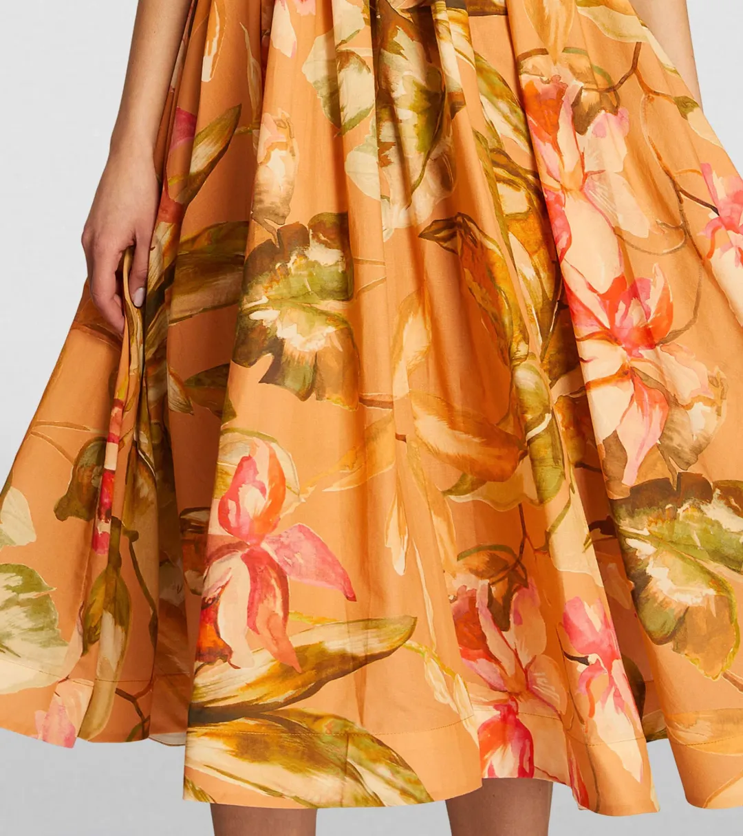 Anouki Cotton Floral Maxi Dress Floral Size 8 for rent on The Volte - main image