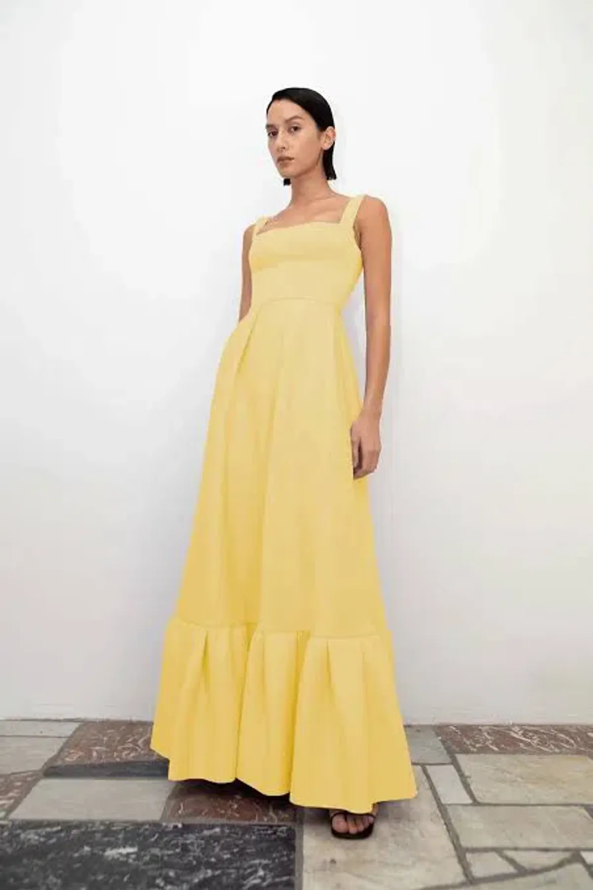 Rachel Gilbert Cora Gown in Yellow Size AU 8 - Image 4