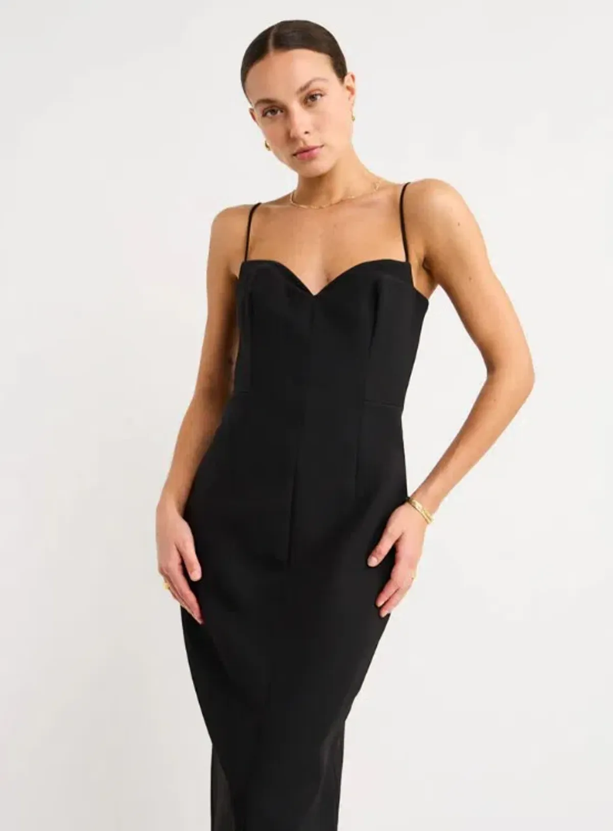 Rachel Gilbert Bodie Gown In Black Size AU 8 - Image 3