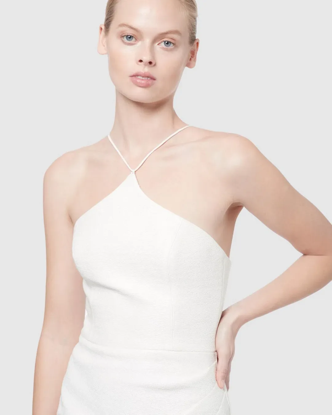 Manning Cartell Canvas Raffia Midi Dress White Size AU 6 for rent on The Volte - main image