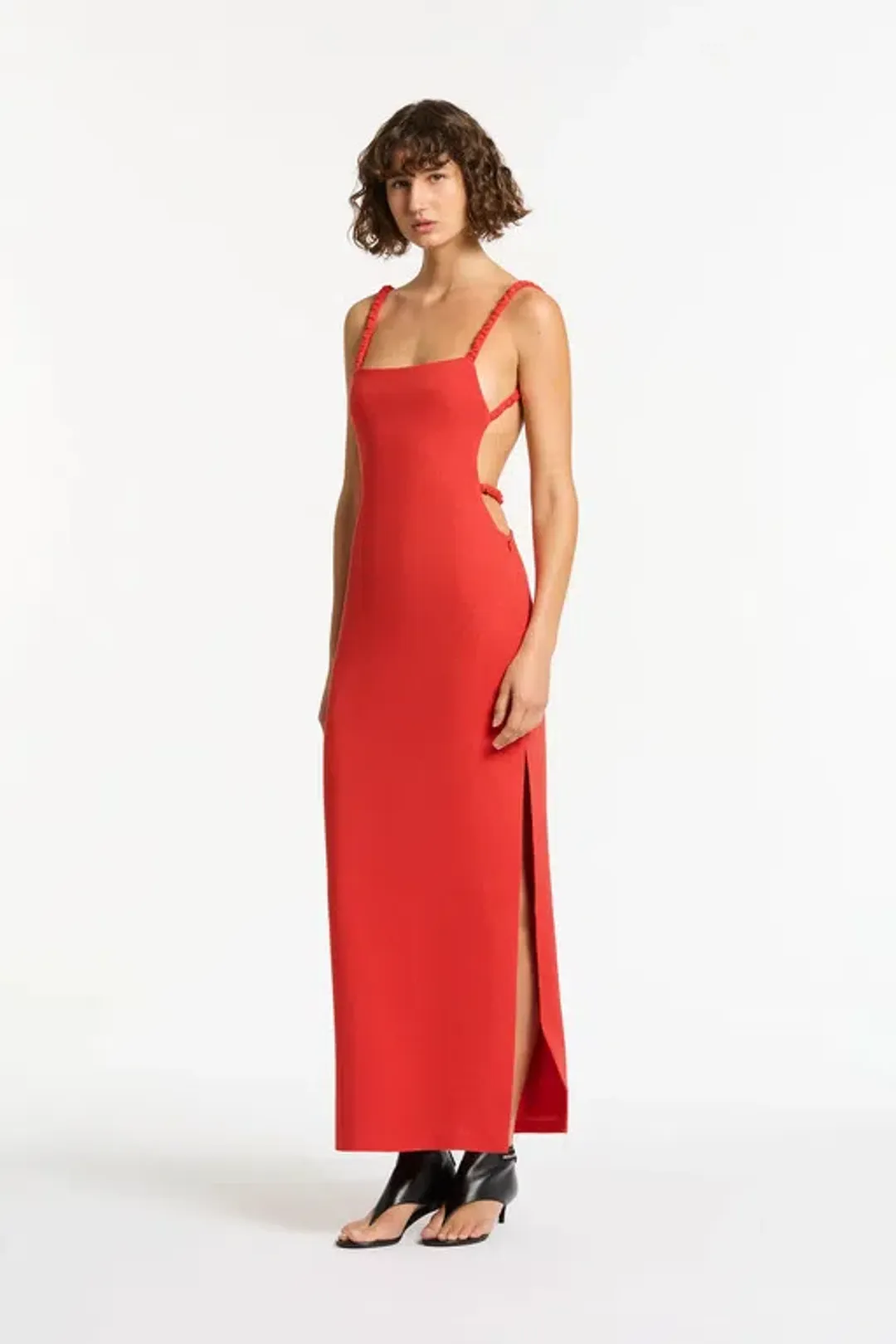 Sir the Label Spoerri Cutout Maxi Dress in Red Size AU 10 for rent on The Volte - main image