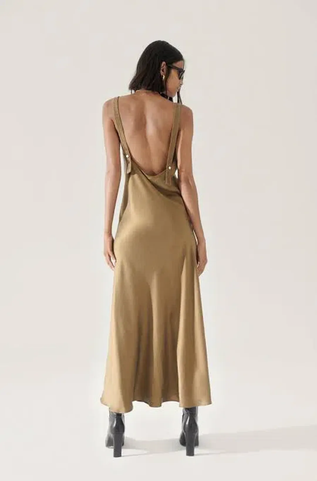 Silk Laundry Deco Ruched Dress Kangaroo Size Large / AU 12 for rent on The Volte - main image