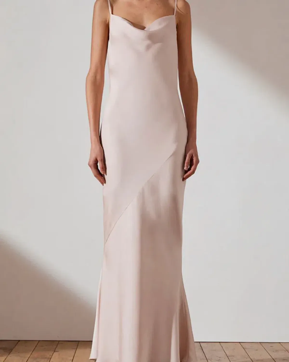 Shona Joy Luxe Bias Cowl Slip Dresss White Size 6 - Image 1