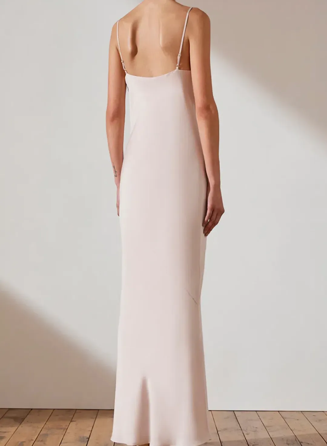 Shona Joy Luxe Bias Cowl Slip Dresss White Size 6 for rent on The Volte - main image