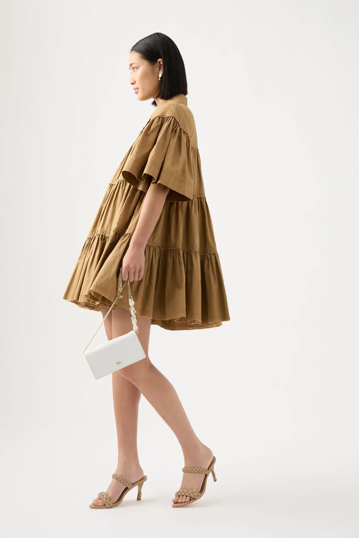 Aje Lana Smock Dress Wilow Size 14  - Image 2