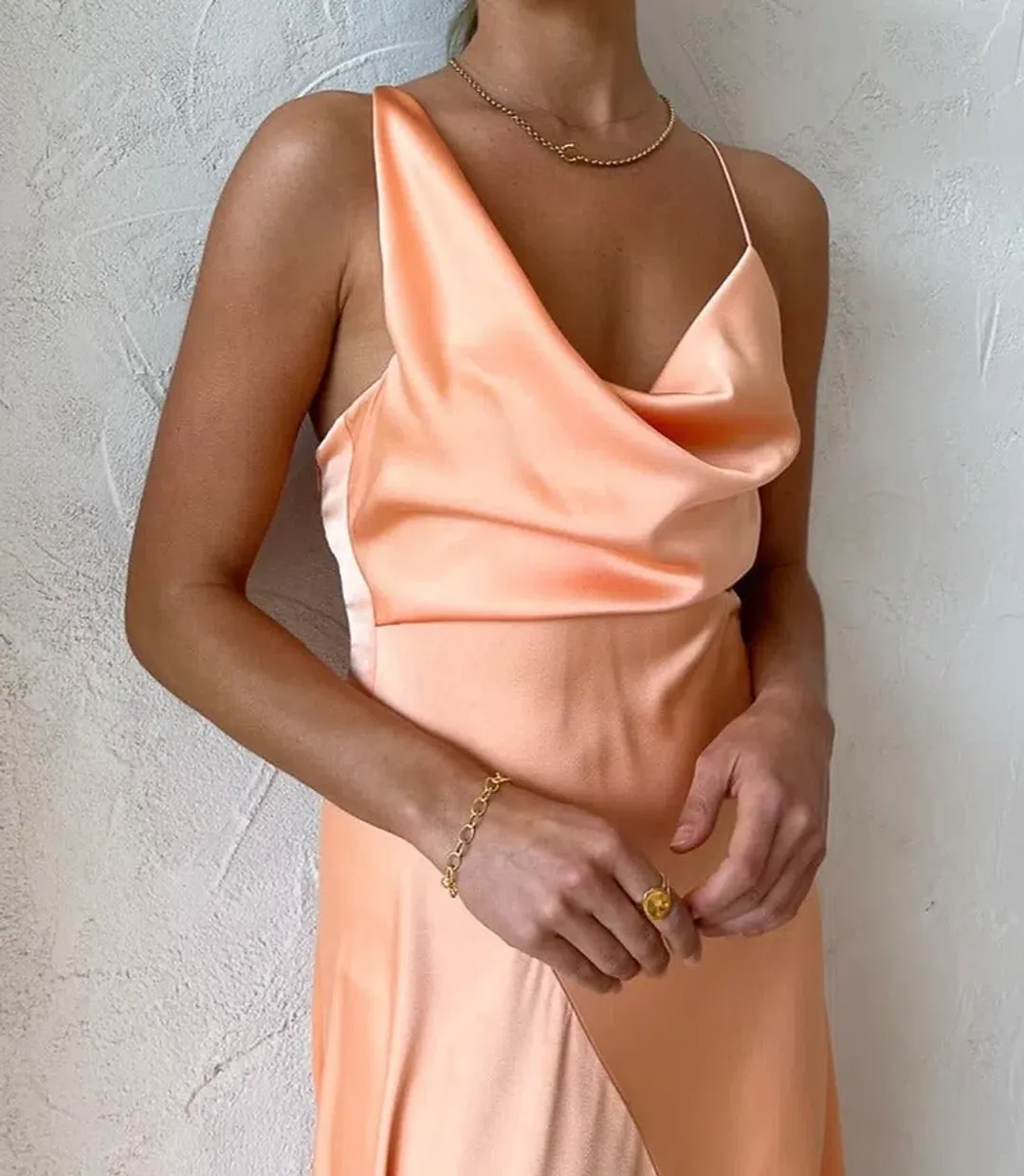 One Fell Swoop Josephine Dress Peach Size 8 for rent on The Volte - main image