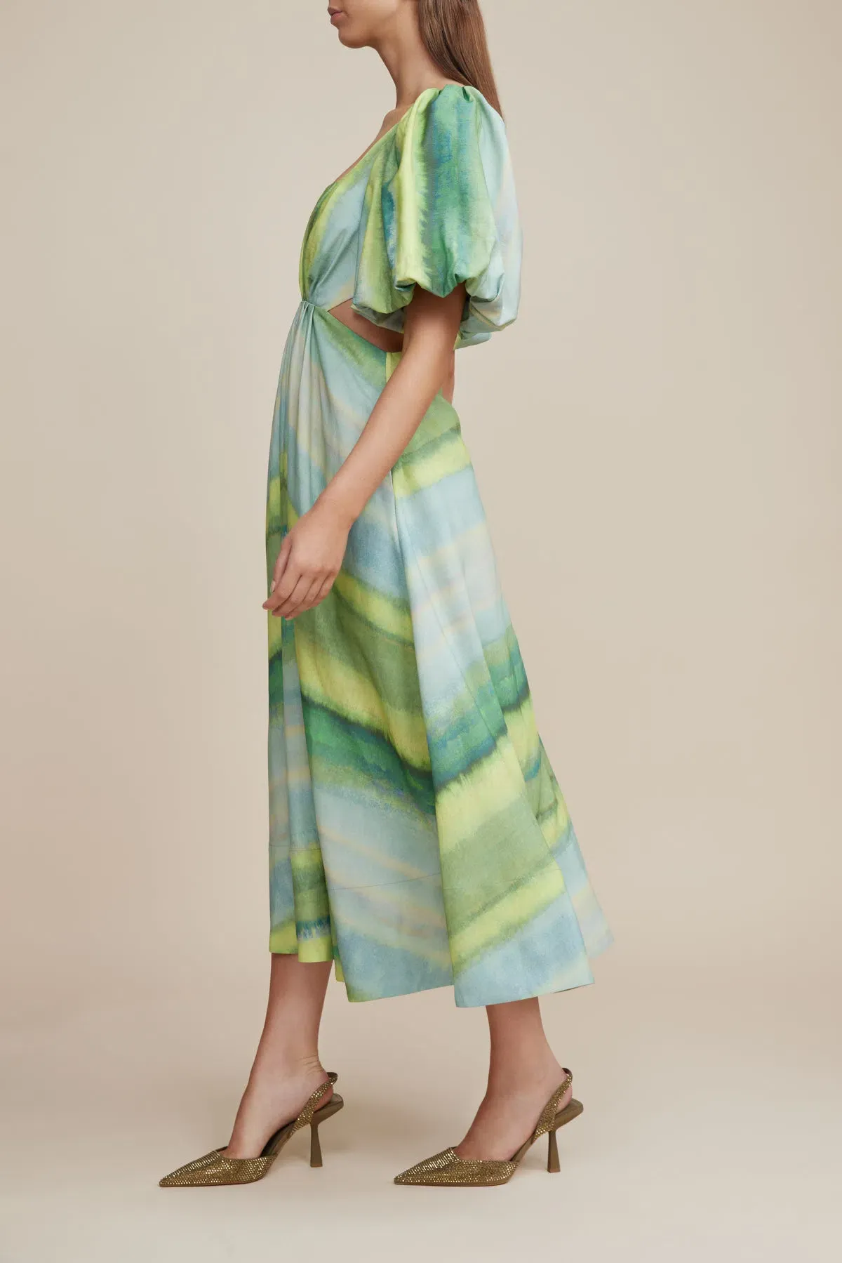 Acler Temple Dress Green Size 6  - Image 2