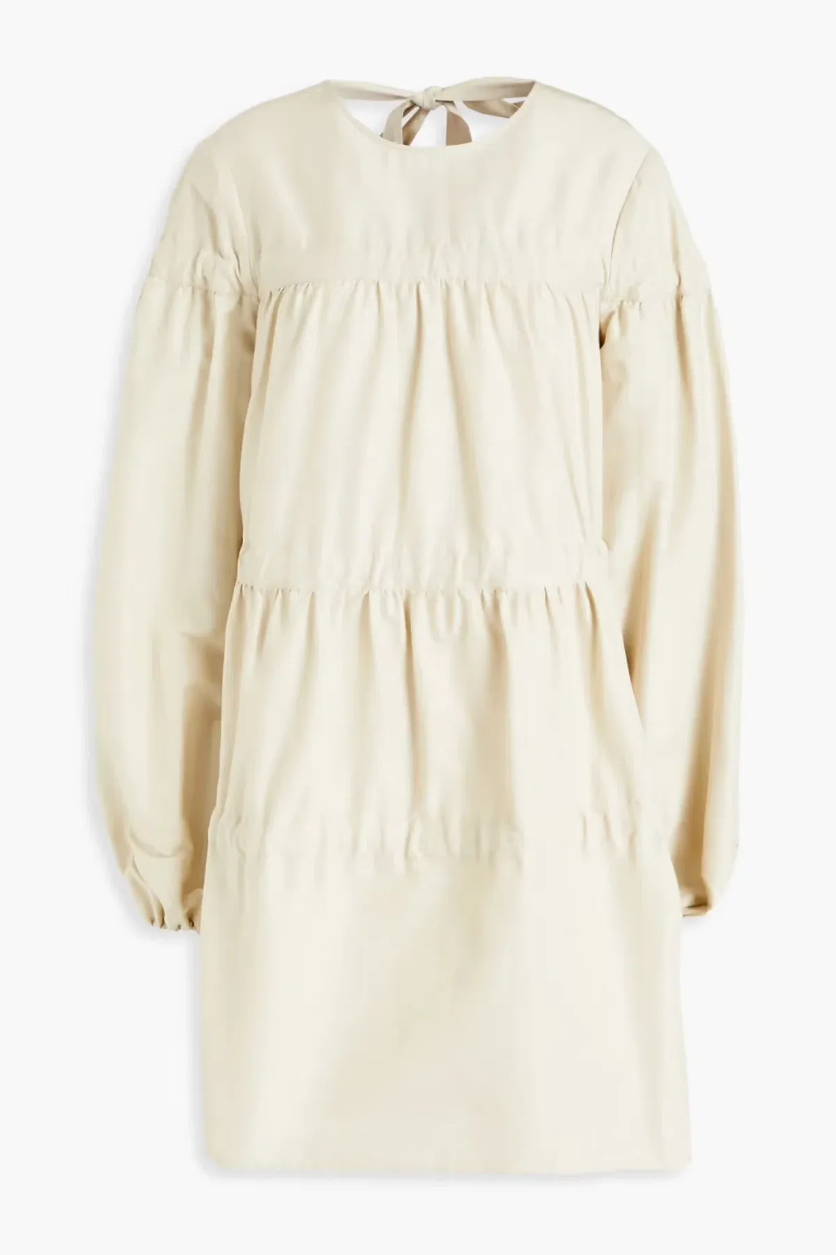 Rachel Gilbert Faille Mini Dress Ecru Size 8 - Image 3