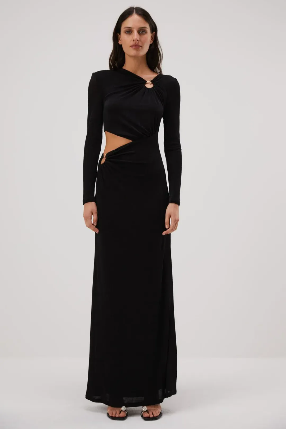 Misha Akari Gown Black Size 8/S for rent on The Volte - main image
