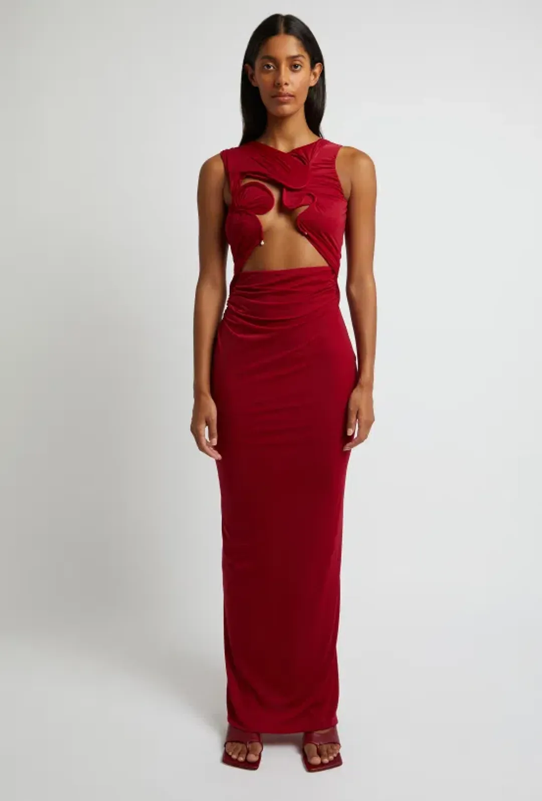 Christopher Esber Venus Tank Dress Cherry Size 10 for rent on The Volte - main image