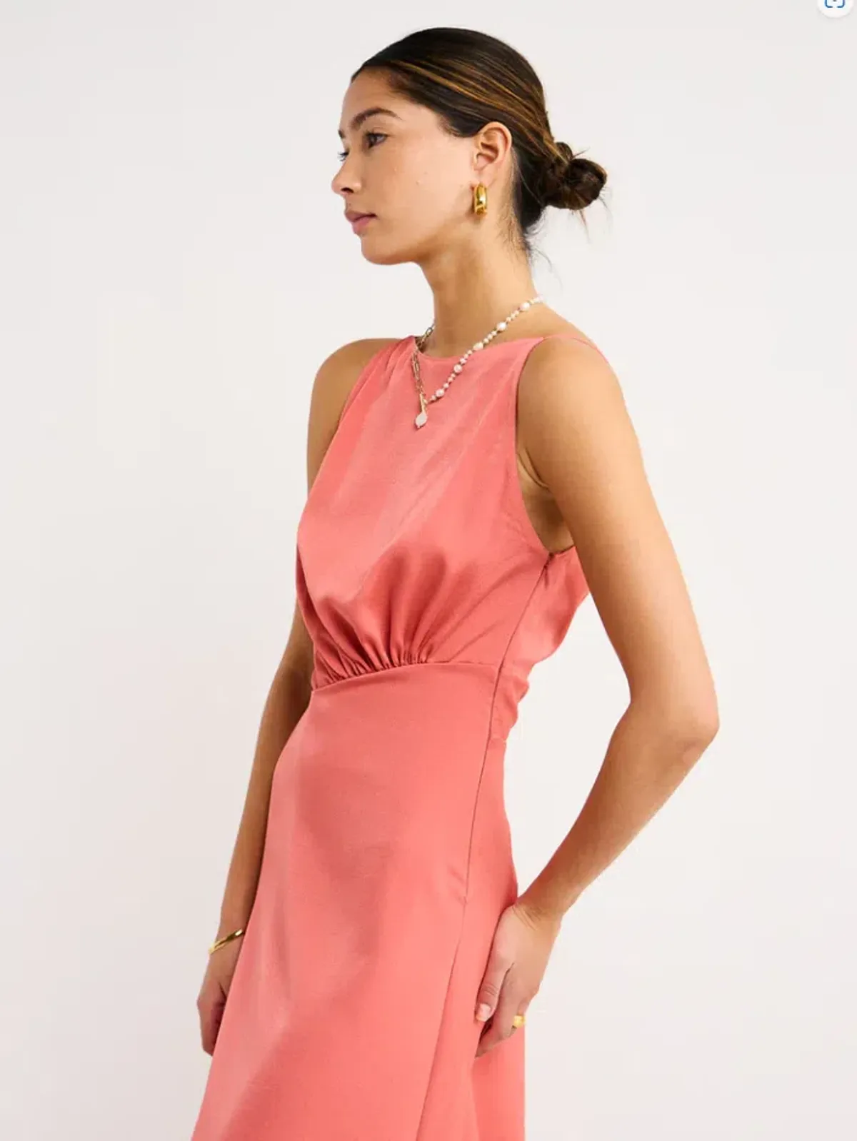 One Fell Swoop Essence Maxi Dress grapefruit Size 10 - Image 3