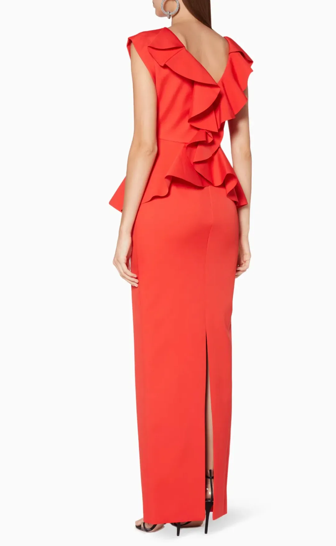Rachel Gilbert Adelaide Gown Tangerine Size 8 for rent on The Volte - main image