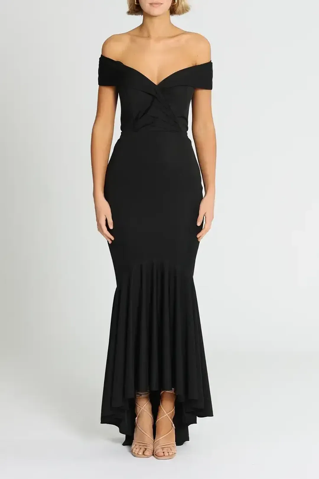 Jadore Elyse Gown Black Size AU 16 for rent on The Volte - main image