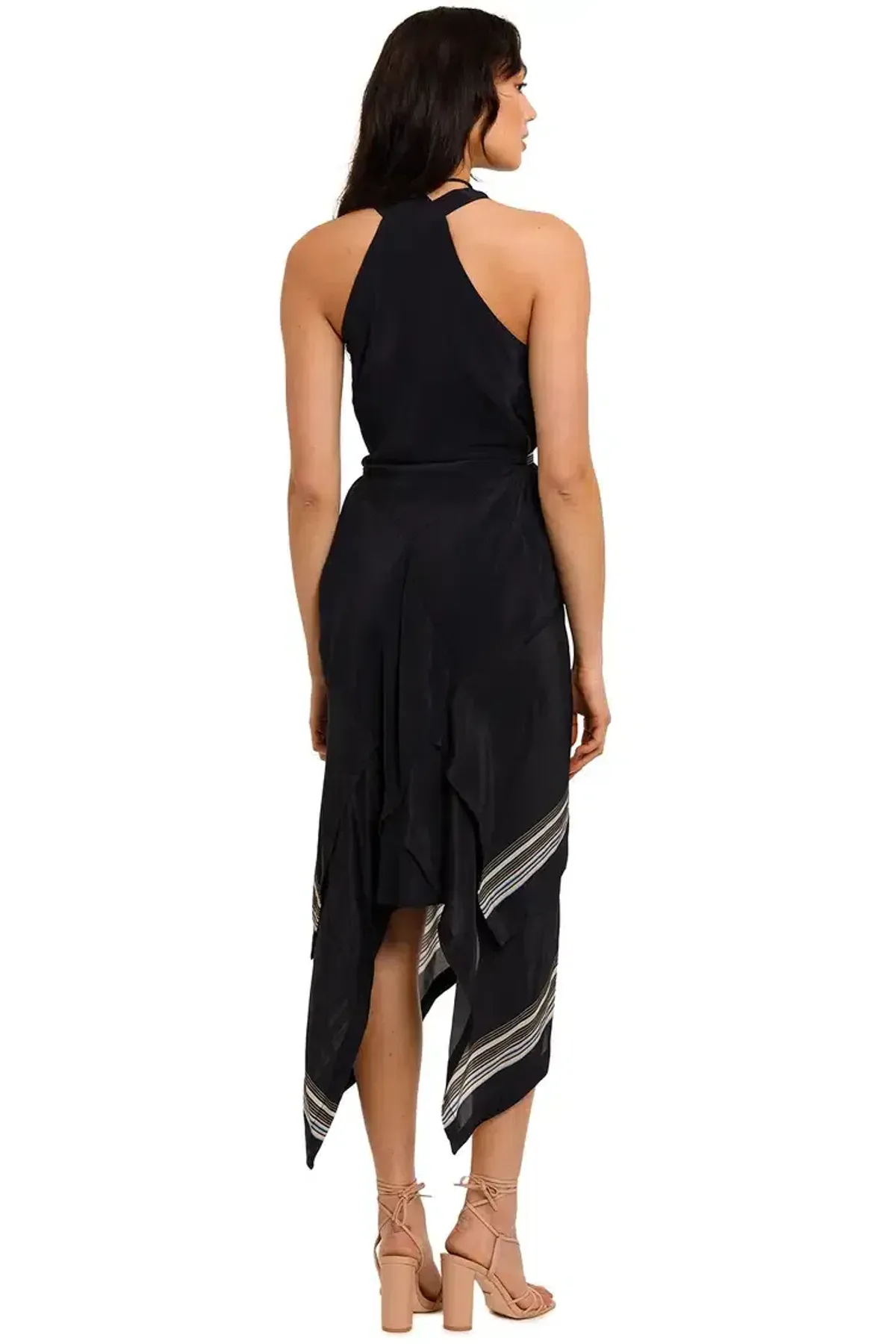 KITX Lady Boss Scarf Puzzle Dress Black and White Size AU 12 - Image 3