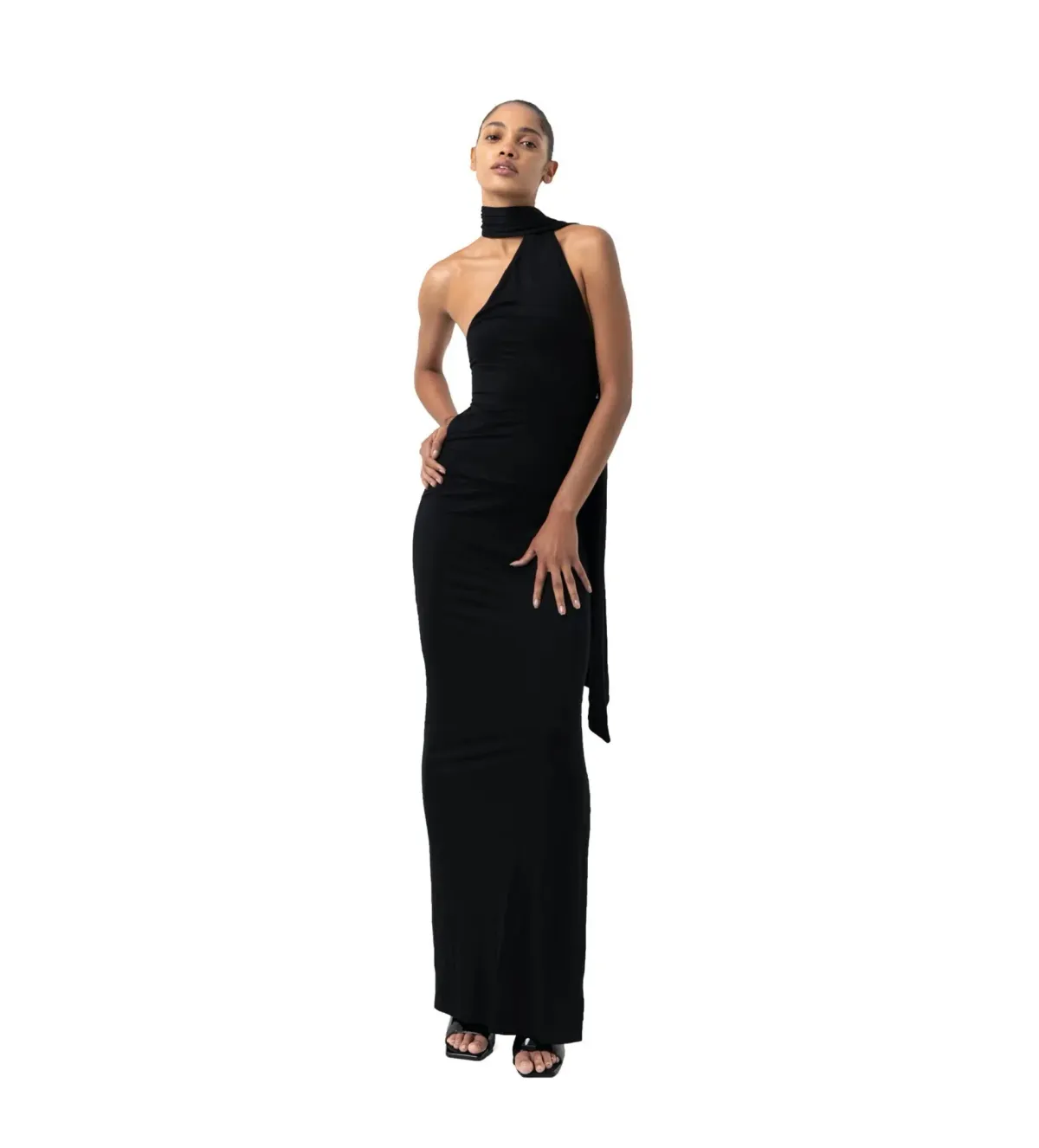 Khanums Kara Maxi Dress Black Size S/AU 8 - Image 1