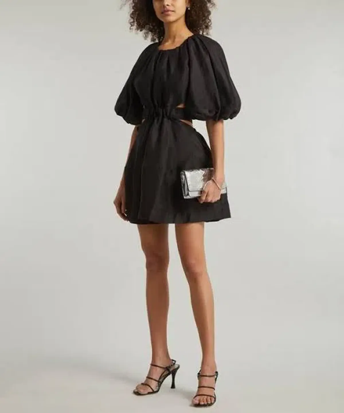 Aje Mimosa Cut Out Mini Dress Black Size AU 10 - Image 1