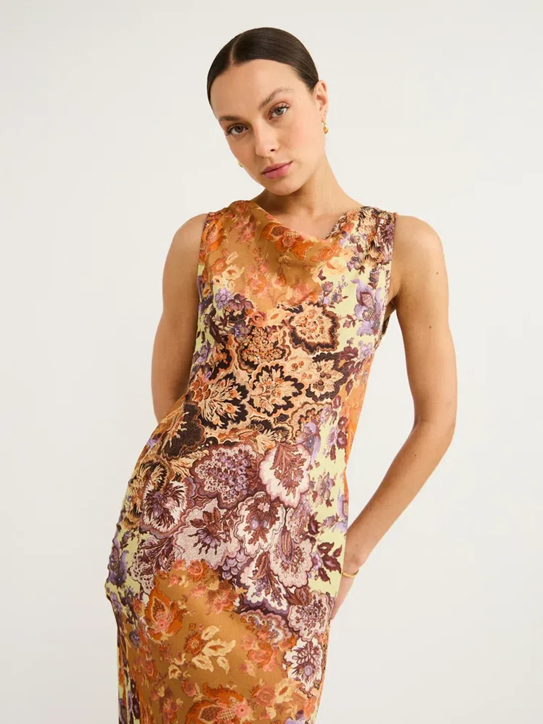 Hansen and Gretel Emmery Dress Brocade Size Small / AU 8 for rent on The Volte - main image