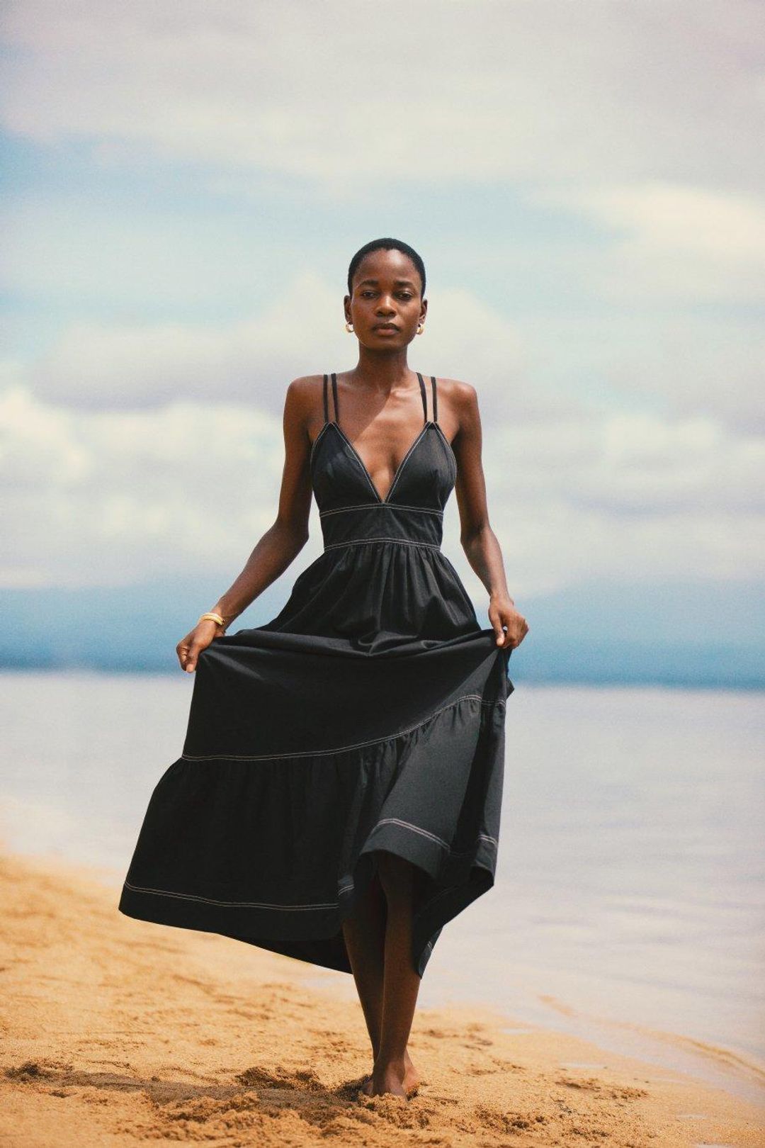 POSSE LOTUS DRESS - BLACK for rent on The Volte - main image