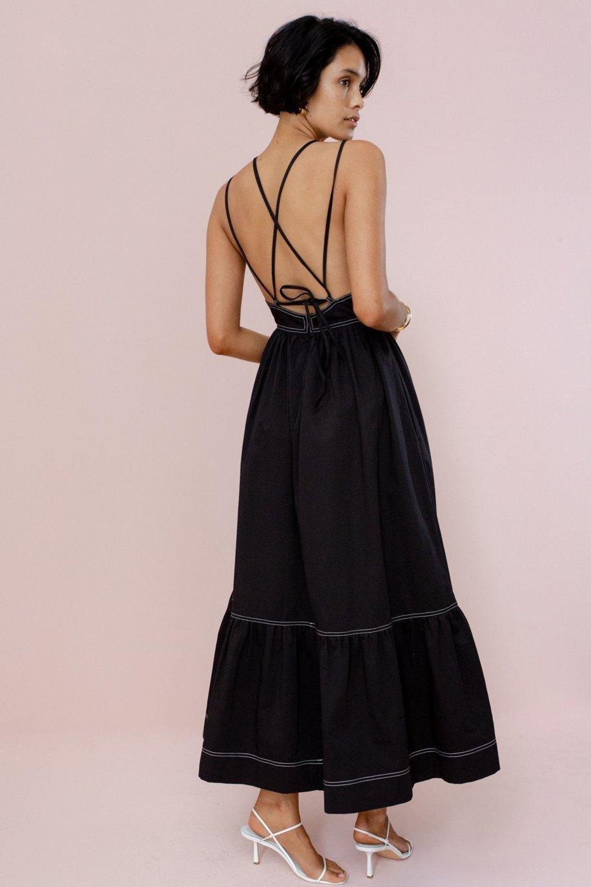 POSSE LOTUS DRESS - BLACK - Image 3