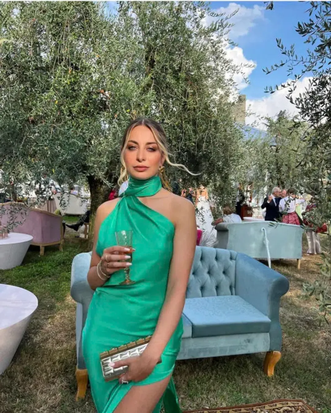 Rat & Boa Azzara Dress Green Size XS / AU 6 for rent on The Volte - main image