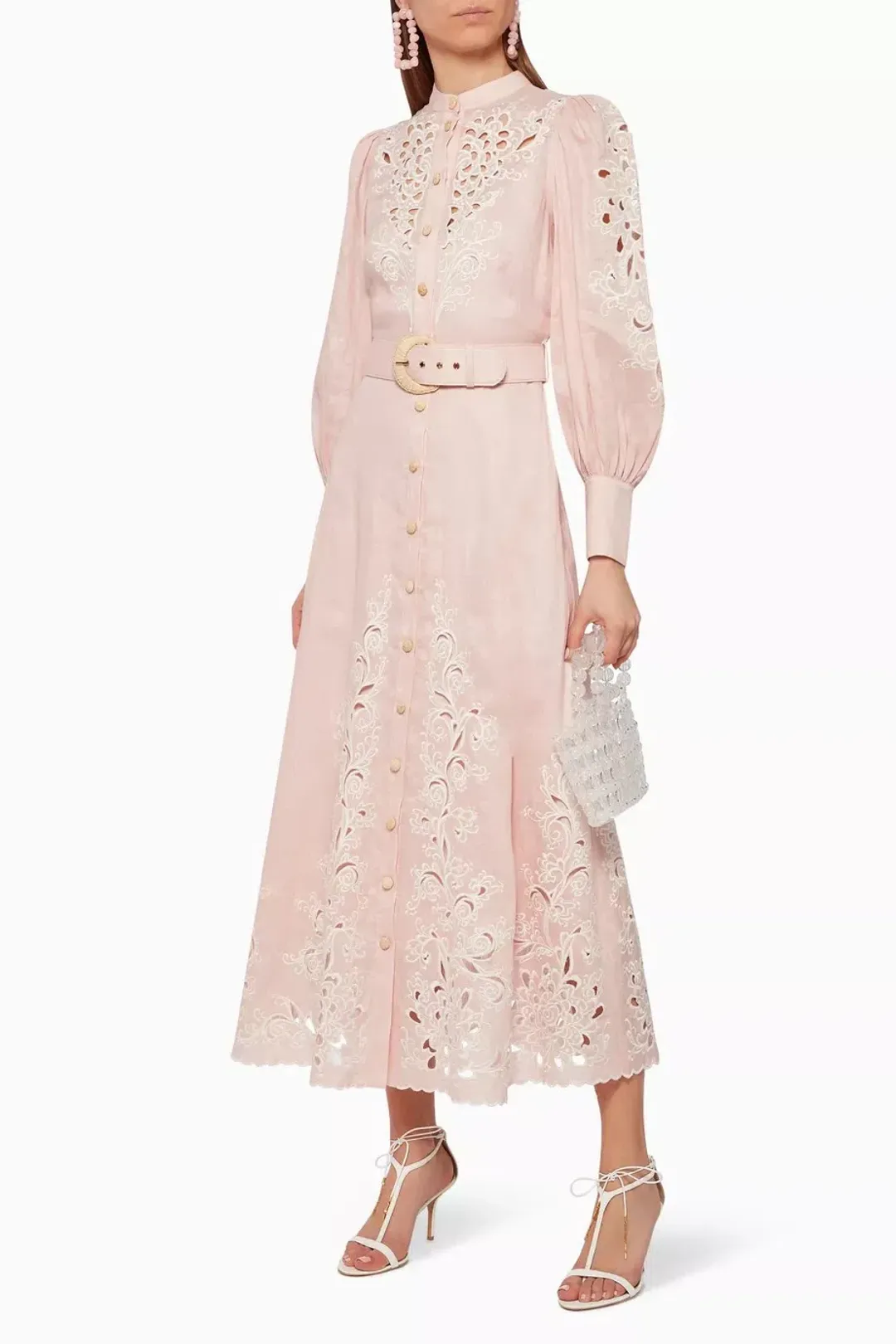 Zimmermann Freja Embroidered Dress in Blossom Size 0/Au 8 for rent on The Volte - main image