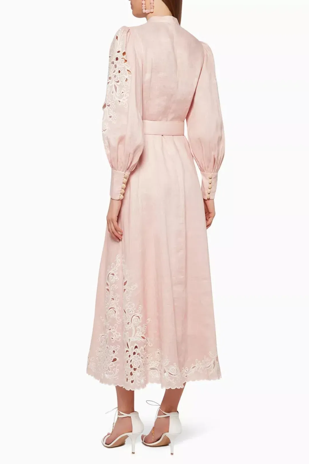 Zimmermann Freja Embroidered Dress in Blossom Size 0/Au 8 for rent on The Volte - main image