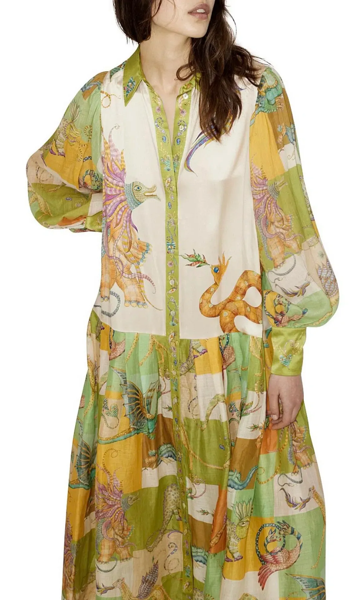 Alemais Jerome Shirtdress Multi Size 16 - Image 4