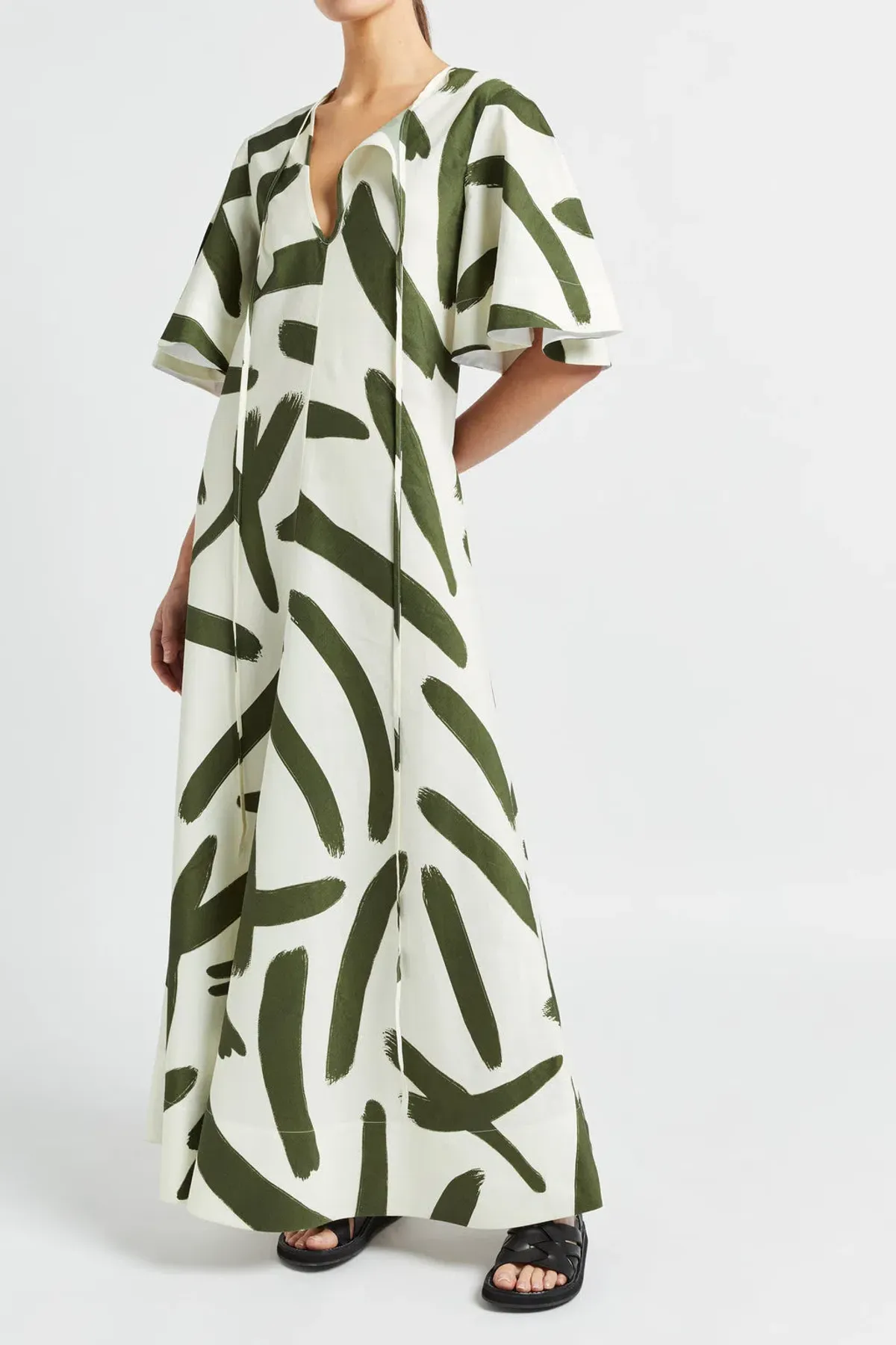 Lee Mathews Ava Maxi Dress Multi Size 4 - Image 1