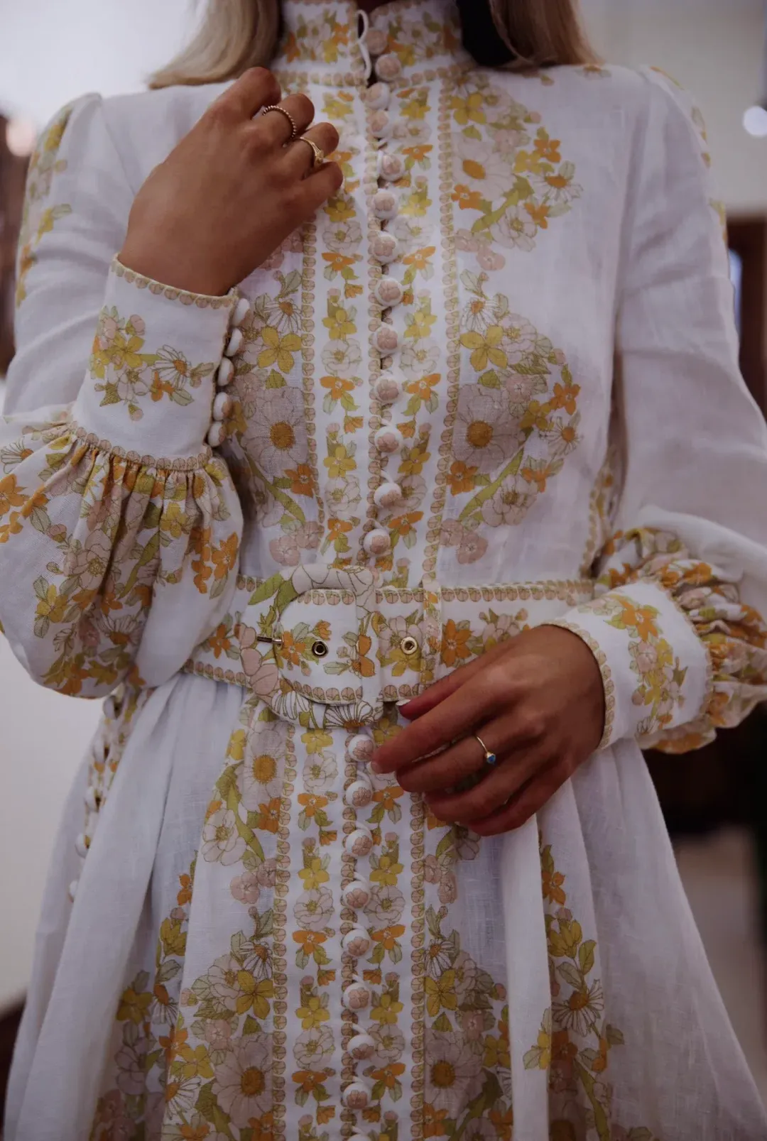 Zimmermann Super Eight Tubular Mini Dress Pink Meadow Size 2/Au 12  for rent on The Volte - main image