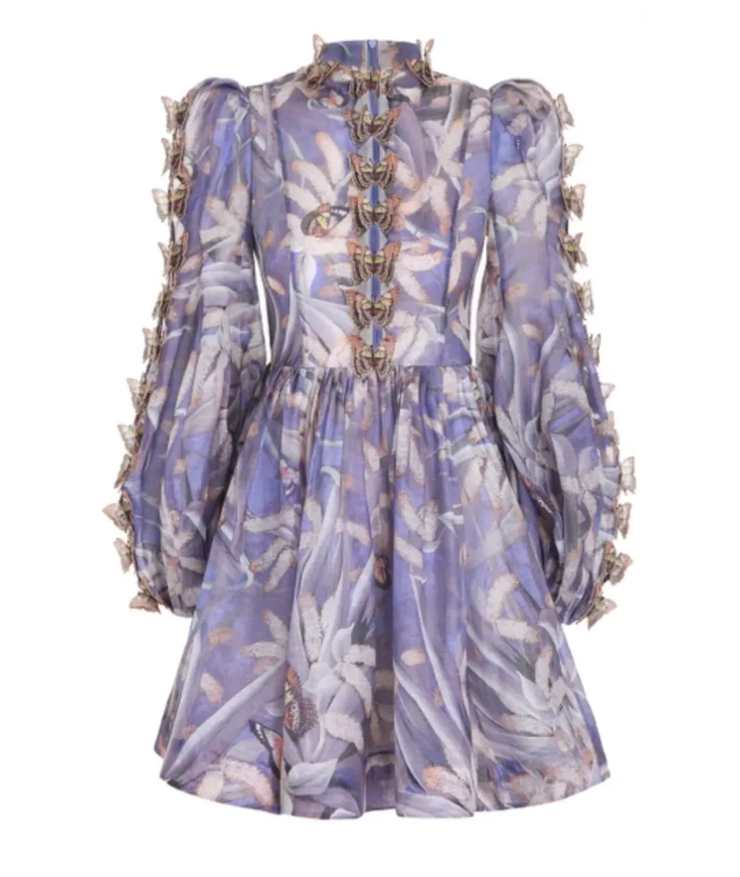 Zimmermann The Botanica Butterfly Mini Dress in Pandanus Dress Size 1/Au 8 for rent on The Volte - main image