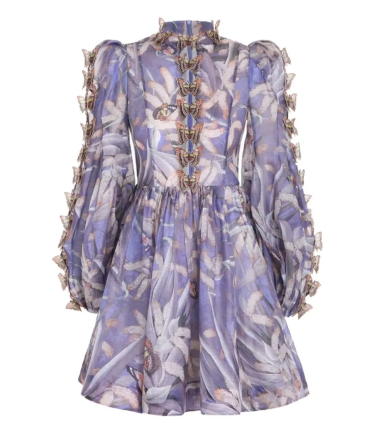 Zimmermann Botanica Butterfly Mini Dress Pandanus Size 1/AU 10 - Image 4