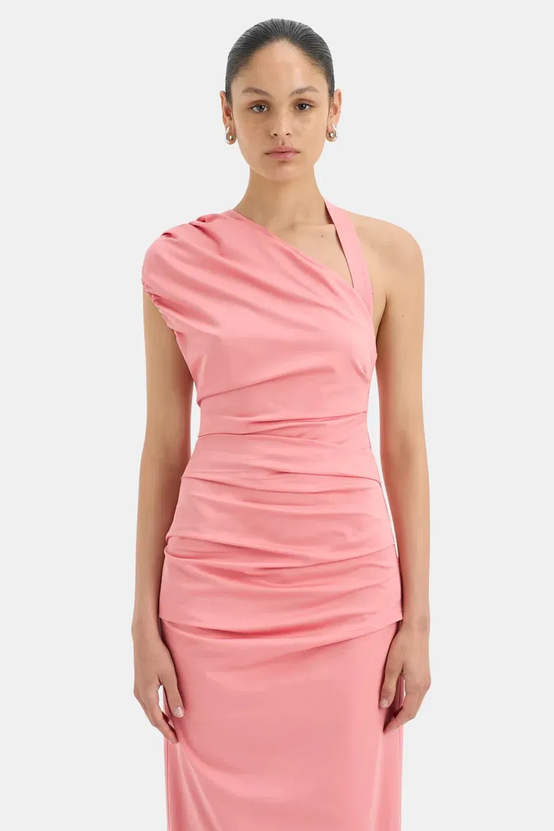 Sir the Label Giacomo Gathered Gown Pink Size 6  for rent on The Volte - main image