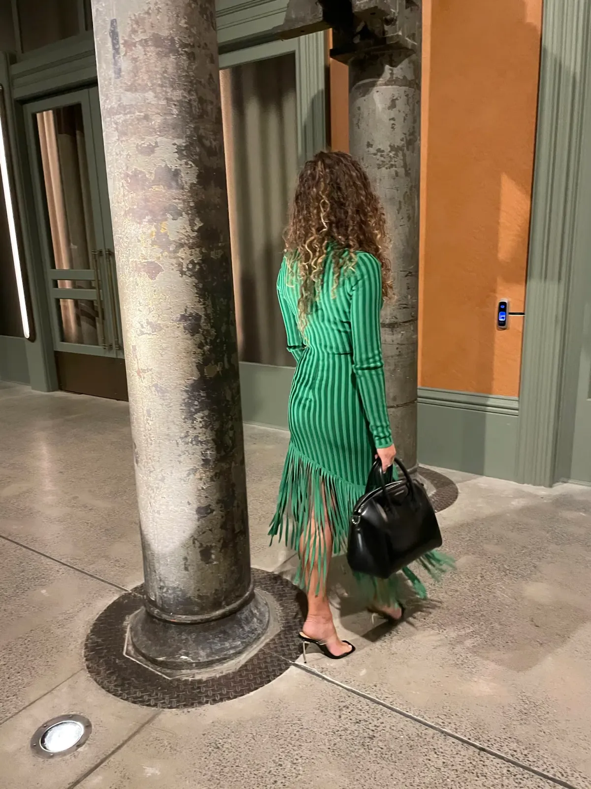 Ronny Kobo Adkins Knit Long Sleeve Green Size 8 - Image 4