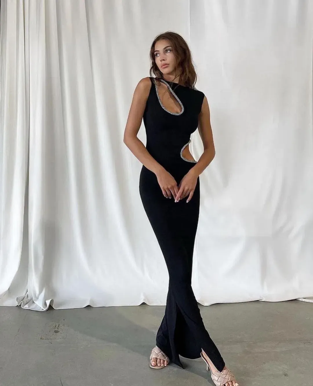 Ivona Skelo Vivia Dress Black Size XS / AU 6-8 for rent on The Volte - main image