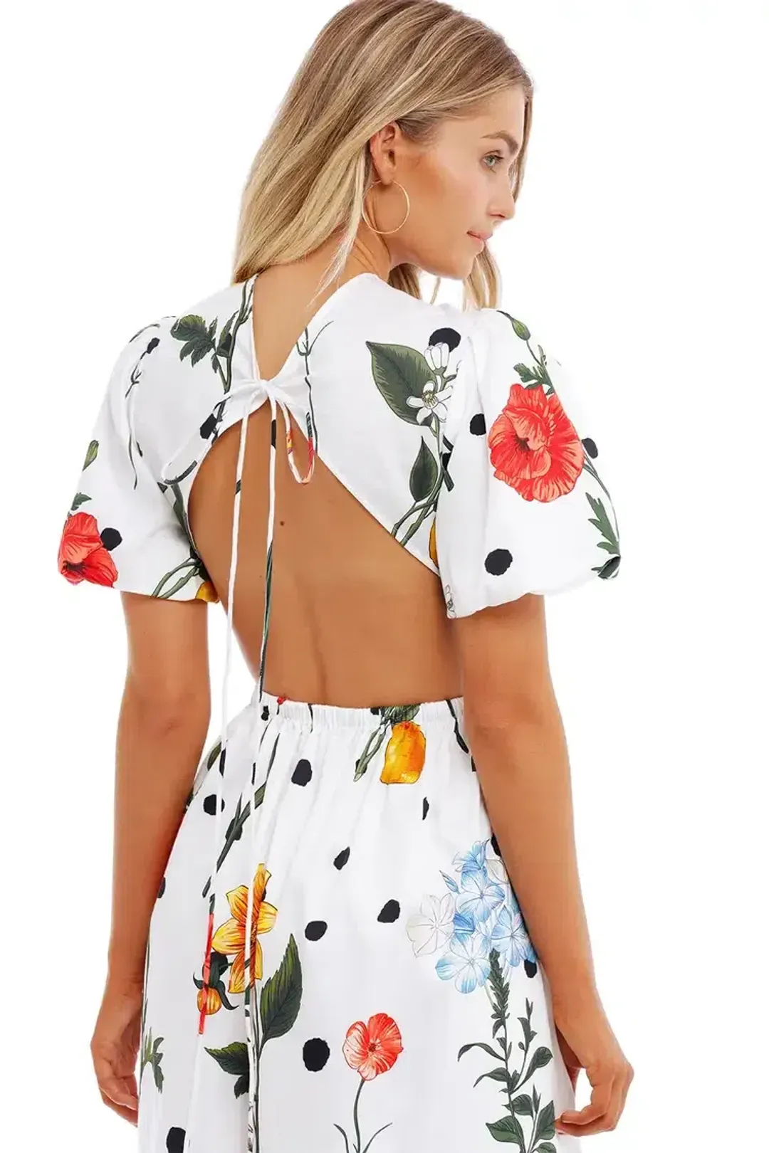 Leo Lin La Flor Dress Multi Floral Print Size 12 for rent on The Volte - main image