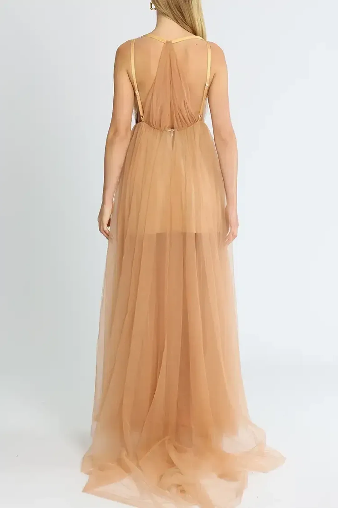 Lexi Amalie Dress Apricot Blush Size AU 8 for rent on The Volte - main image