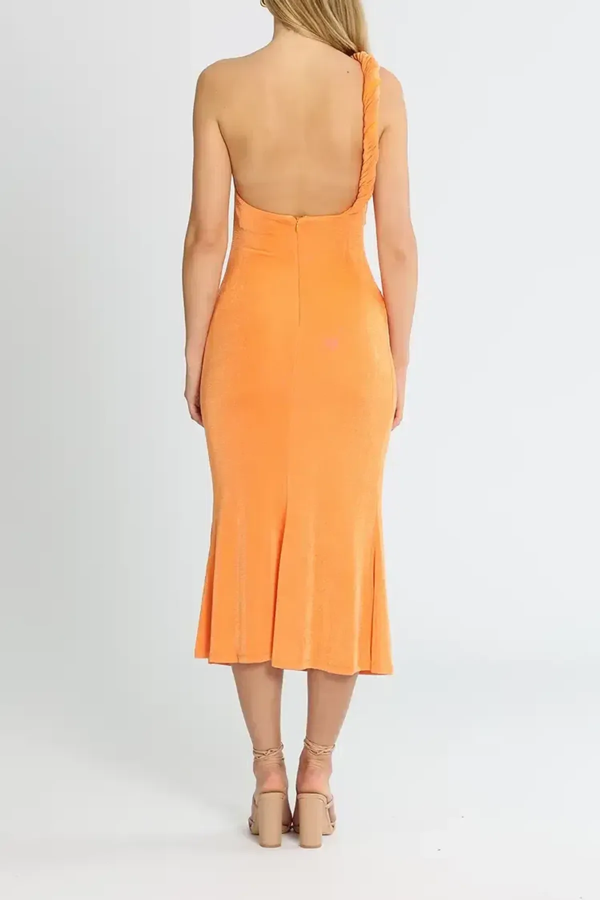 MISHA Dune Dress Orange Size 14 - Image 3
