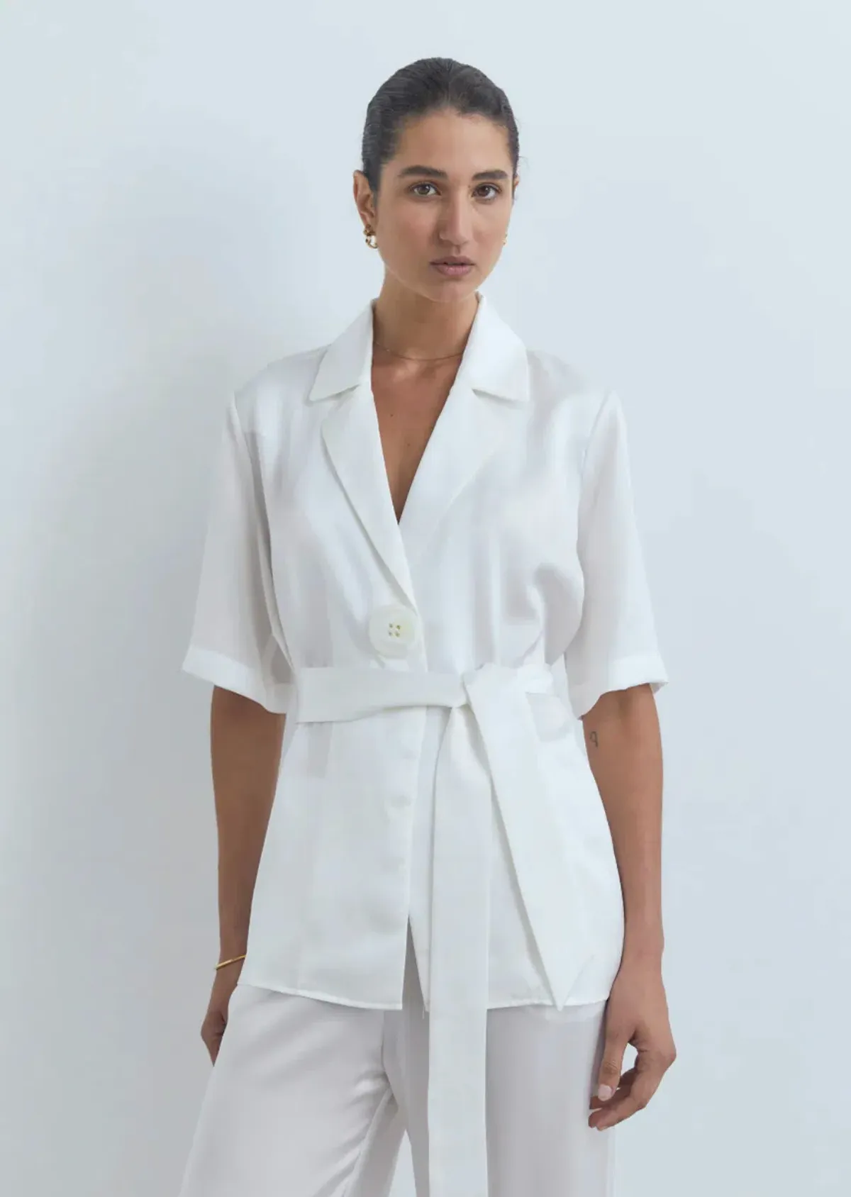 Viktoria And Woods Chorus Shirt And Pilot Pant Set Ivory White Size 14 - Image 2