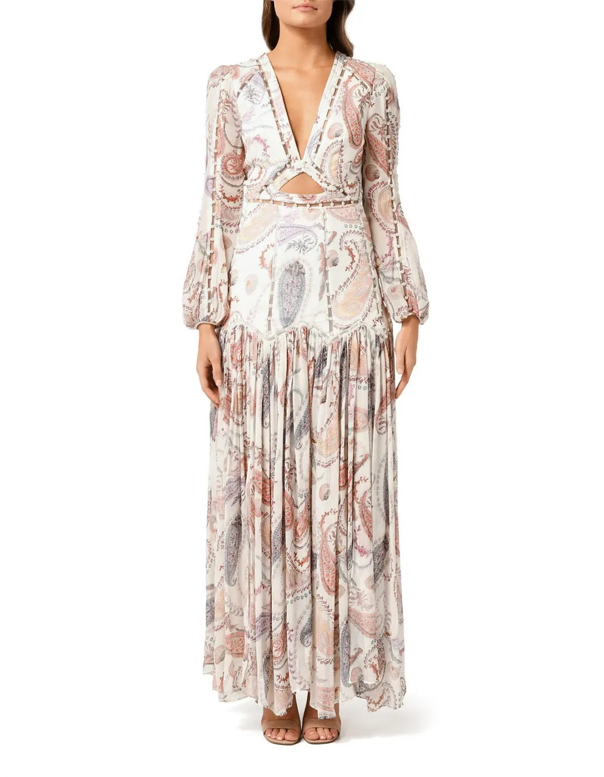 Thurley Coco Seashell Gown Multi Size 6 - Image 1