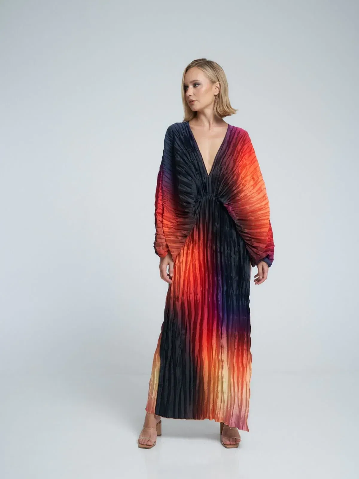 L’idee De Luxe Gown Fire Ombré Size 12 - Image 2