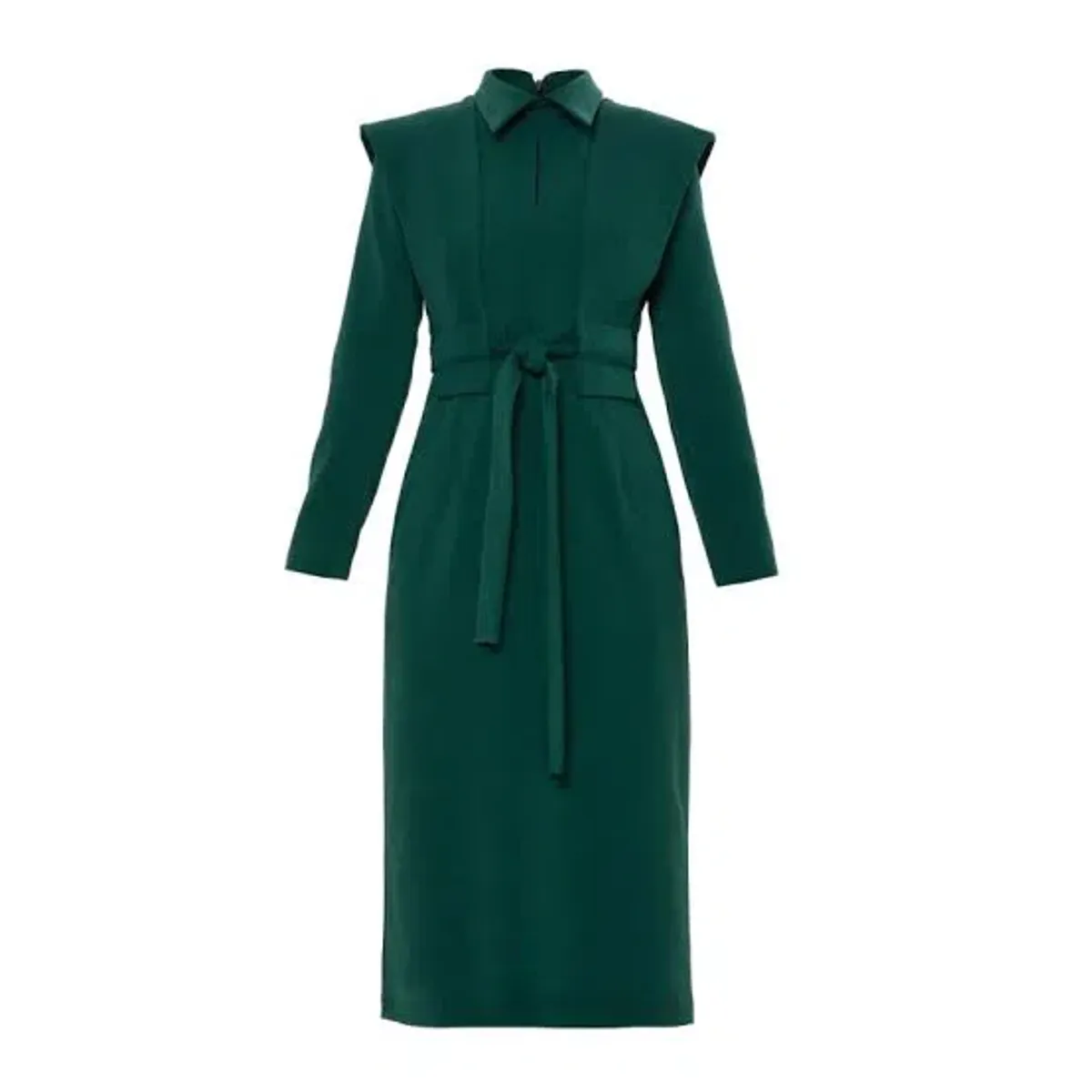 Julia Allert Fashion Fitted Midi Dress Green Size 10 - Image 3