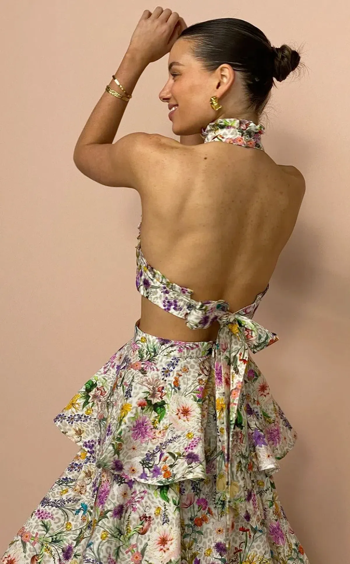 Aqua Blu The Jardine Heather Dress Print Size 10 - Image 3