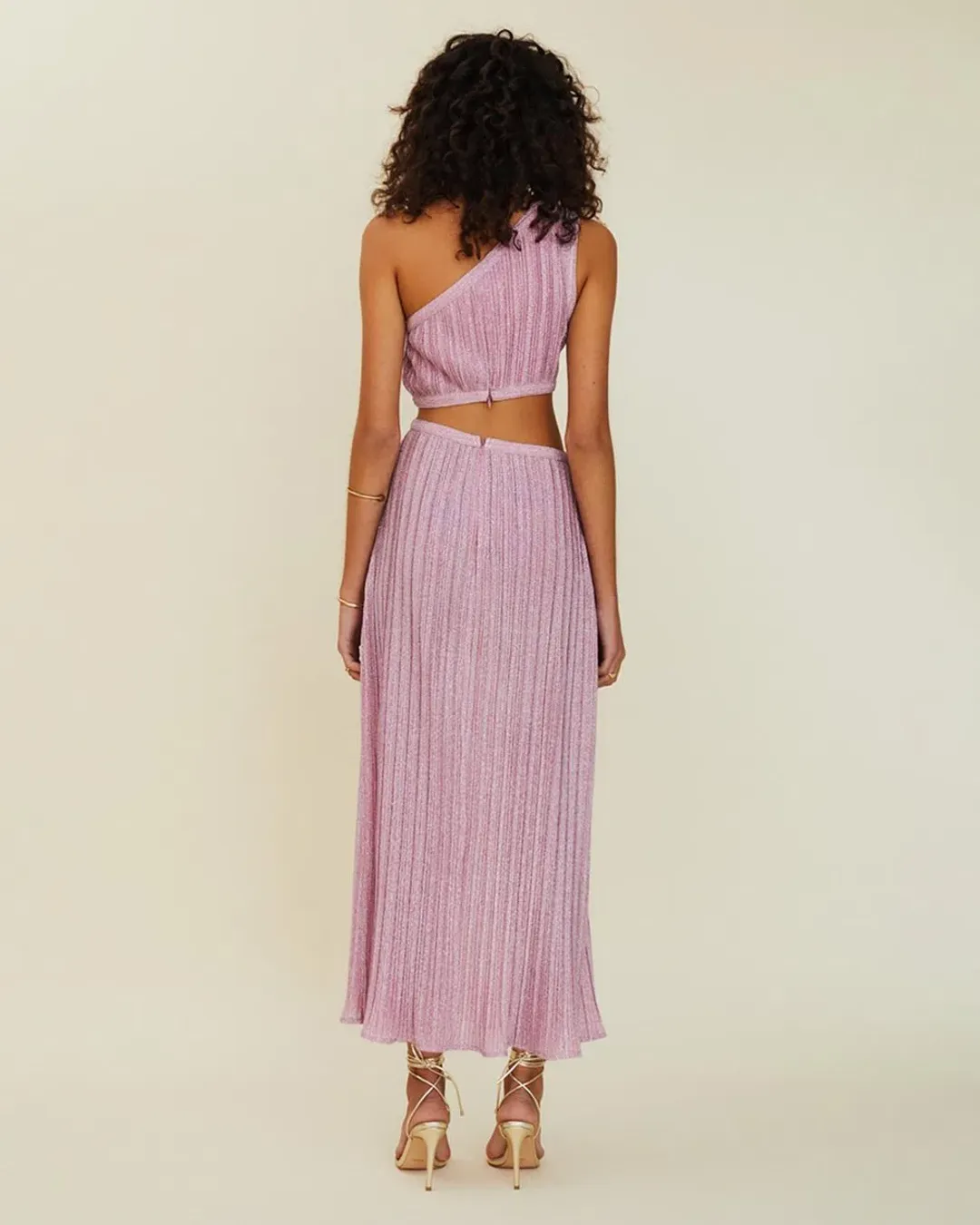 Suboo Mars Sleeveless Cut-out Maxi Dress Pink Size 6 for rent on The Volte - main image