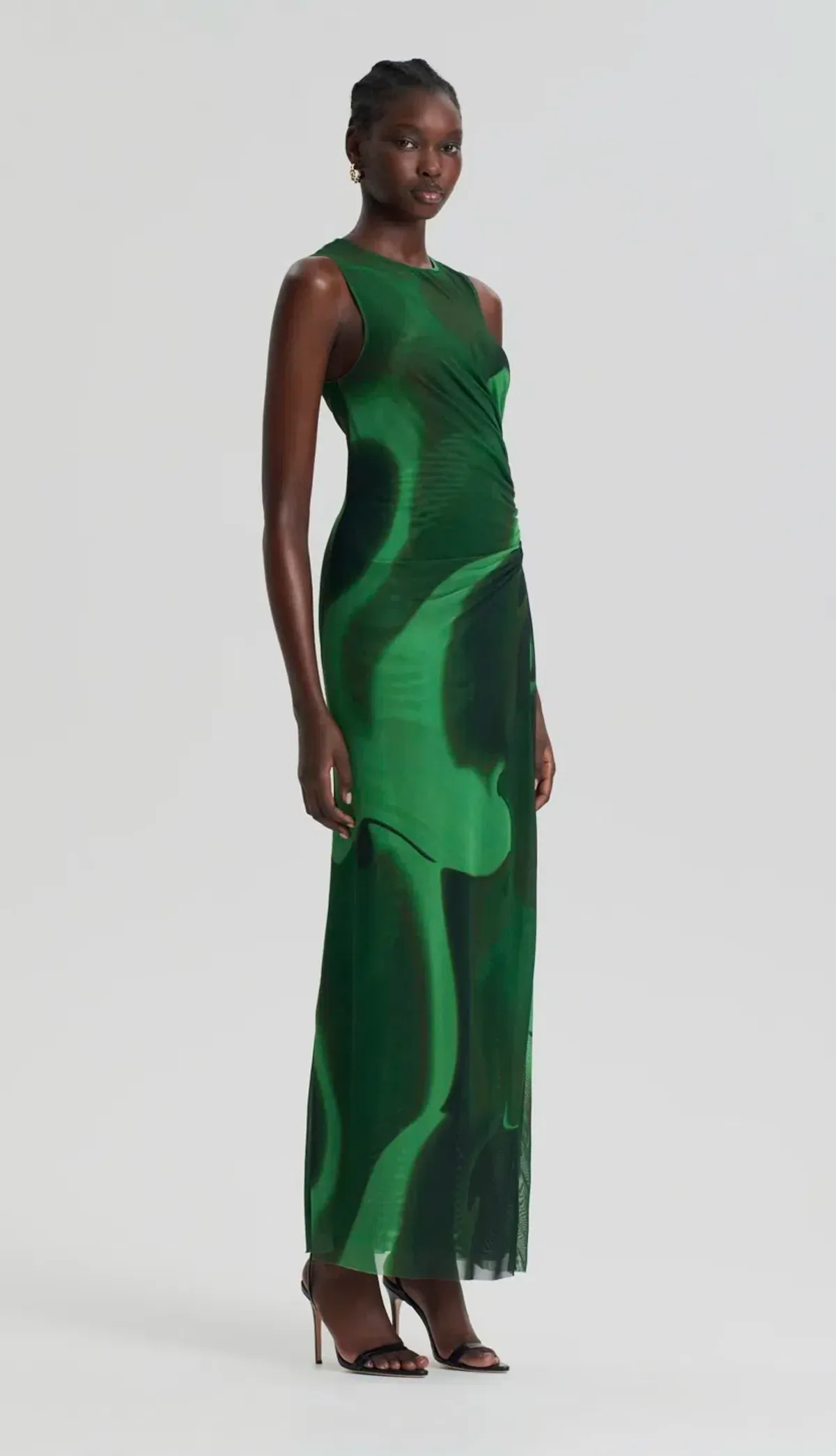 Scanlan Theodore Italian Watercolour print dress in Safari Size 10 - Image 1