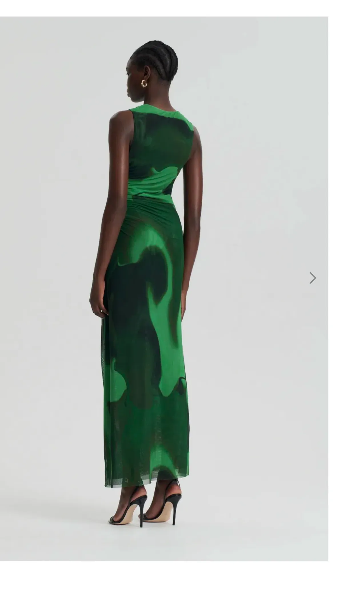 Scanlan Theodore Italian Watercolour print dress in Safari Size 10 - Image 2