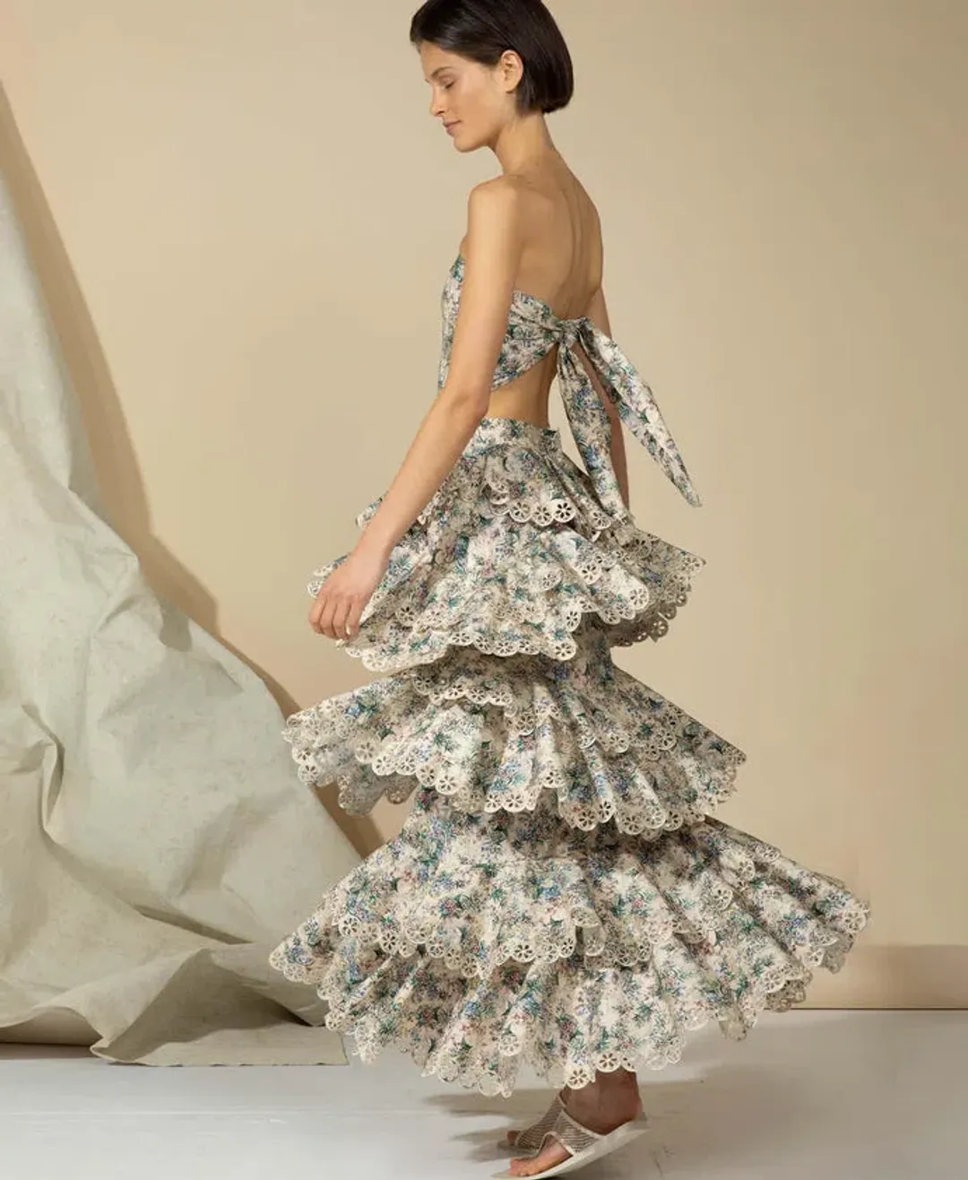 Ixiah Alpine Maxi Set Floral Print Size 10 for rent on The Volte - main image