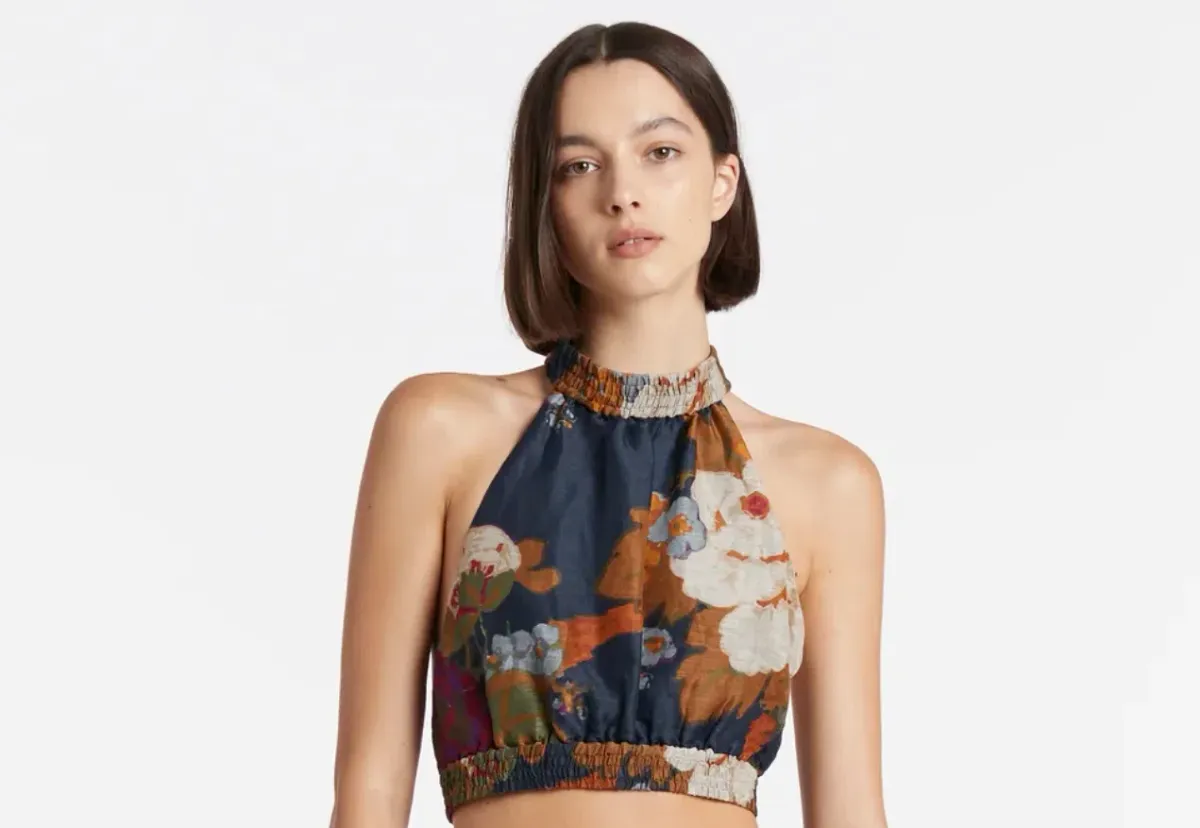 Sir The Label Bonita Halter Top Floral Size 1 / AU 8 - Image 2